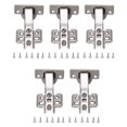 thumbnail image 2 of Cabinet Hinges, Reduce Noise 5Pcs Hydraulic Buffer Hinge  For Bookcases For Wardrobes  For Wine cabinets  Type A, 2 of 8