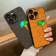 thumbnail image 3 of Compatible with iPhone 15 Pro Max 6.7" Phone Case Cute Laser Bear Design Cover Plush Embossed Leather Material Full Lens and Full Body Protection for Women Girls iPhone Case, Black, 3 of 5
