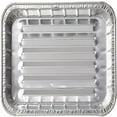 thumbnail image 3 of Disposable Aluminum Broiler Pan 8.75x6.25 - Bake & BBQ Ready, 3 of 5