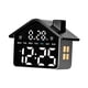 thumbnail image 5 of Reloj despertador electrónico con forma de casa, decoración para el hogar, ajuste de brillo y luz nocturna. luz blanca, 5 of 9