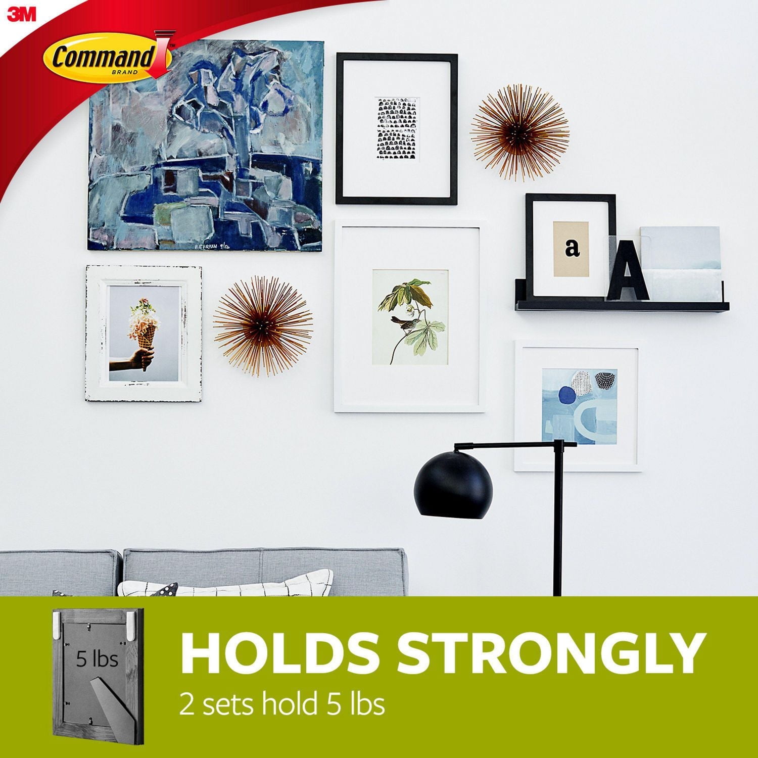 Command™ Easel Back Picture Hanging Strips 17212-EF, Medium