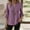 Purple, variant on XPMWRP Womens Tops 3/4 Length Sleeve Pullover Cotton Linen V Neck Button Down Blouse Loose Fit Casual Everyday Wear Shirt Green XXL