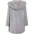 thumbnail image 4 of Chaqueta con capucha y abrigo de piel para mujer, cárdigan largo de talla grande, chaqueta de invierno, abrigo de piel sintética cálido para invierno (XL), 4 of 5