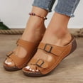 thumbnail image 7 of Women's Fashion Casual Spring New Beach Open Toe Thick Bottom Wedge Heels, 7 of 7