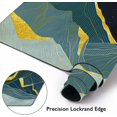 thumbnail image 4 of Golden Line Art Mountain at Night Large Mouse Pad Extended Gaming Mouse Pad Waterproof Desk Mat with Stitched Edge,Non Slip Base Keyboard Mouse pad for Home Office 35.4" X 15.7", 4 of 6