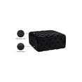 thumbnail image 3 of Velvet Ottoman - Tufted Square Footrest & Extra Seating for Living Room, 3 of 4
