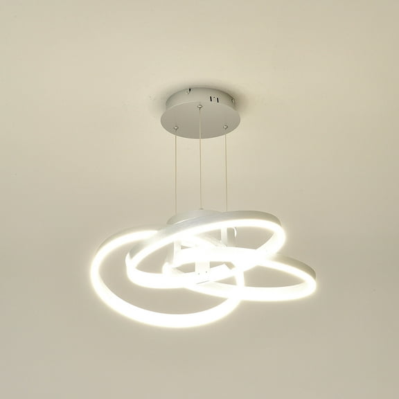 3000-6500K LED Pendant Lighting for Dining Room & Kitchen Island Stepless Dimmable Pendant Light with Remote Dimming Chandelier Contemporary Adjustable Ceiling Fixture Ceiling Light