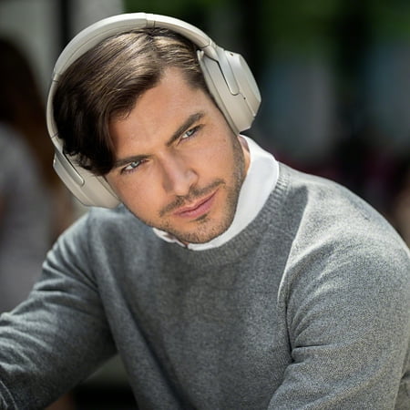 Sony - WH-1000XM3 Wireless Noise Cancelling Over-the-Ear Headphones with Google Assistant - Silver