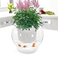 thumbnail image 2 of Self Watering Flower Pot Fish Tank Flower Container Automatic Watering Planter Transparent Fish Tank, 2 of 8