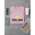 thumbnail image 3 of Still Rise Retro Grunge Rainbow T-Shirt Men -Image by Shutterstock, Male Small, 3 of 4