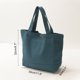 thumbnail image 2 of Bolsa de lona Uxcell con asa, bolsa reutilizable para compras, color azul, 2 of 5