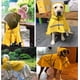 thumbnail image 4 of Large Dog Raincoats with Reflective Stripe Hood, Dog Rain Poncho Jacket (1 Pack, Yellow, XXL), 4 of 5