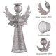 thumbnail image 4 of unbranded Ángel Plata Para Tope De Árbol De Con Base Estable Y Tridimensional, 4 of 8