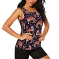 thumbnail image 2 of Easygdp Leopard Print Women's Workout Tank Top, Running Top, Hiking Shirt, Quick-Dry for Running, Yoga, Hiking - Large, 2 of 9