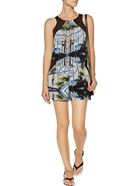 Mogul Women's Boho Romper Dress Printed Casual Summer Jumpsuit Playsuit
