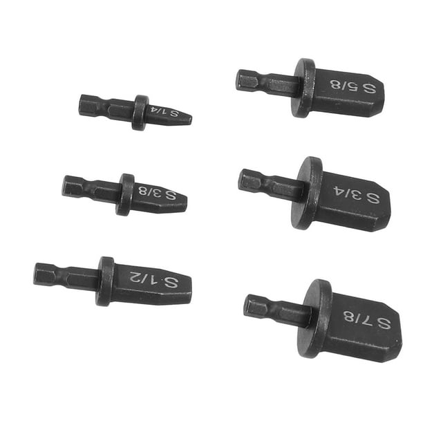 Herwey Pipe Flaring Tool,6Pcs Swaging Tool Drill Bit Set Hex