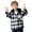 White, variant on XinLfly Boys Girls Hooded Plaid Shirts Long Sleeve Button Down with Pocket Shirts Hoodies Tops Tartan Jackets,White,3-4T