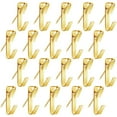thumbnail image 2 of 20pcs Photo Hanging Hooks Metal Hooks Kit with Nails Heavy Duty Photo Frame Hooks Sturdy Photo Hanging Tool Picture Hanger, 2 of 7