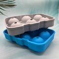 thumbnail image 4 of Ice Cube Mold Non-stick Easy to Demold Food Grade Silicone 6 Grids Ice Ball Making Mold Home Supply, 4 of 12