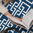 thumbnail image 4 of Beverly Rug, Outdoor Area Rug, Greek Keys Plastic Outdoor Rug Waterproof 8X10 in Navy / White, 4 of 7
