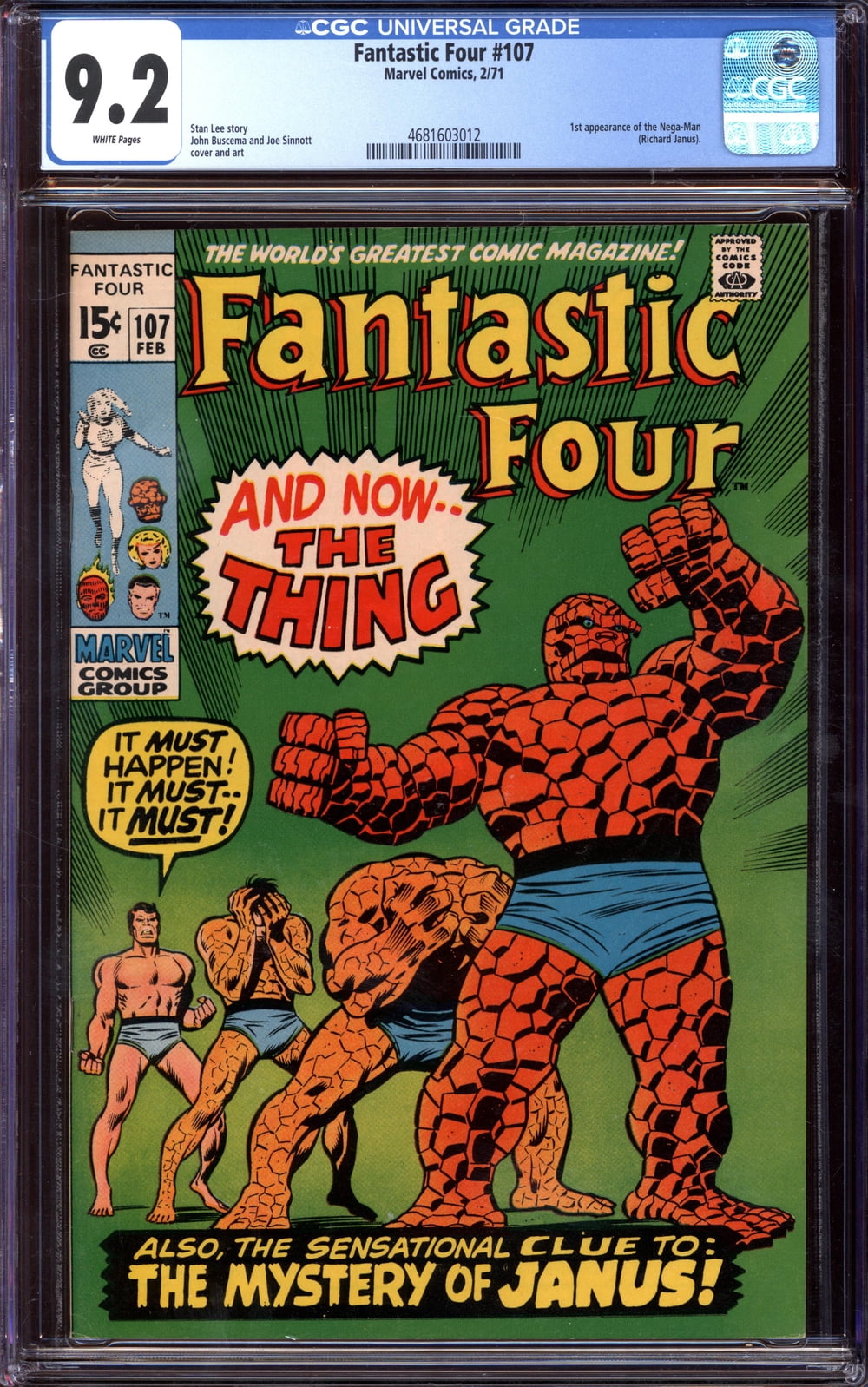 Cover of Fantastic Four #107