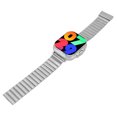 thumbnail image 1 of Montre Intelligente à Écran Tactile, Montre Intelligente avec Écouteurs Rappel Sédentaire Bracelet en Acier Argenté Mode Exercice pour IOS pour Sommeil, 1 of 7
