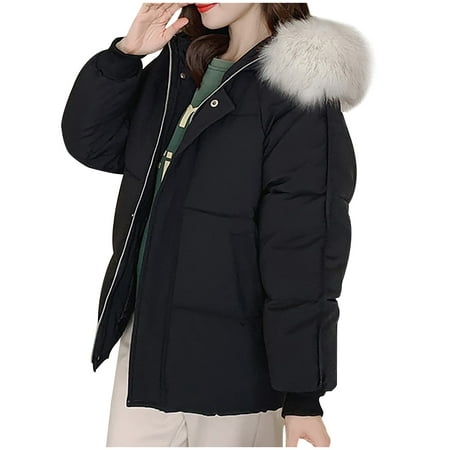 XZNGL Womens Winter Coats Plus Size 2020 Winter Womens Warm Coat Hooded ...