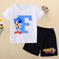 thumbnail image 3 of Nuevas camisetas y pantalones cortos de Sonics para niños, camisetas con gráficos de dibujos animados de anime, camisetas casuales de manga corta para niños, ropa de verano para niños 2024, 3 of 5