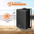 thumbnail image 2 of Sistema de altavoces de montaje en pared Pyle PDWR52BTBK a prueba de agua de 5,25", 2 of 3
