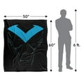 thumbnail image 5 of Batman Nightwing Uniform Officially Licensed Silky Touch Super Soft Throw Blanket 50' x 60', 5 of 6