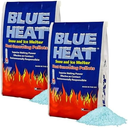 2 Pack Ice Melt Pellets, Calcium Blend Deicer Snow Melter for Driveway, 20 Lb - Pet-Friendly Winter Relief with Magnesium, Calcium, and Sodium Formula, BH20$$Garden & Patio