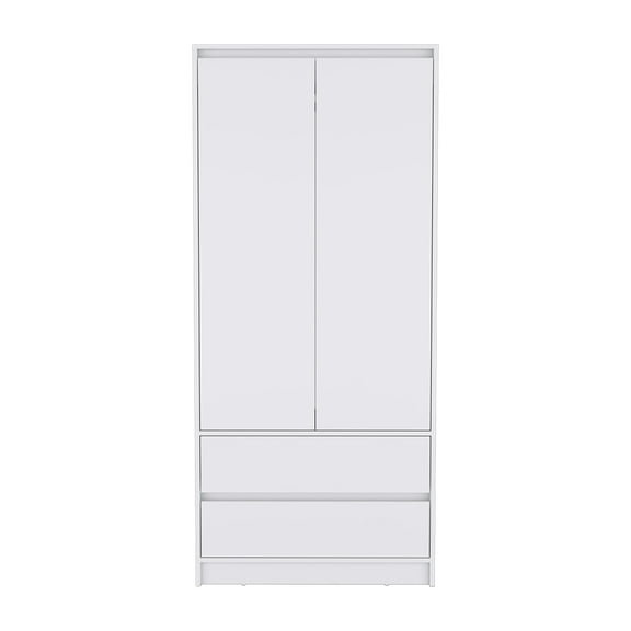 Miekor Furniture Armoire Closher, Bedroom, White W4US0003