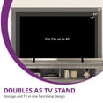 thumbnail image 4 of Uforic 70'' Farmhouse TV Stand with 2 Shelves, Suitable for TVs up to 80'', Gray, 4 of 5