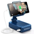 thumbnail image 1 of Soporte para teléfono móvil, altavoz Bluetooth, batería externa de 5000 mAh, azul, 1 of 7