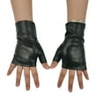 thumbnail image 6 of Fingerless Punk Styles Gloves Cosplay PU Leather For Motorcycle Outdoor Halloween Activity, 6 of 8