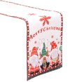 thumbnail image 2 of Christmas Tablecloth Double Layer Letter Print Elk Pattern Festive Pine Cone Decor Decorative Cloth Santa Claus Table Runner for Christmas, 2 of 4