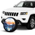 thumbnail image 2 of KAKALAD Sunset Lake Spare Tire Cover Universal Vehicle Accessories Buckle Car Tools 15”in, 2 of 6