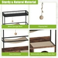 thumbnail image 5 of Studyset Cat Litter Box Enclosure with Shelf,Hidden Litter Box Furniture,Large Cat Hidden Furniture Wooden Litter Box Cabinet Cats Washroom with House Condo,Sisal Hammock and Playing Ball, 5 of 8