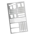thumbnail image 4 of KLKCMS Metal Journal Stencil Drawing Stencil for Diary Monthly Spread Habit Tracker Style C, 4 of 8