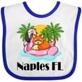 thumbnail image 3 of Inktastic Naples Florida Beach Vacation Boys or Girls Baby Bib, 3 of 4