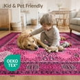 thumbnail image 4 of ODIKA Leopard Spotted Cheetah Motif Print Border for Small Living Room, Playroom, Bedroom, Easy Care Kids Safe, 4 of 7