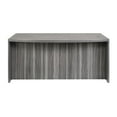 thumbnail image 3 of Mayline Aberdeen Series 72" Bow Front Desk in Gray Steel, 3 of 4