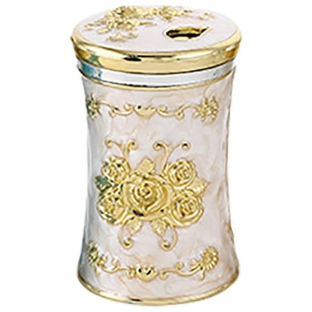 

Toothpick Holder For Kitchen Restaurant Metal Dispenser With Lid Home Decoration