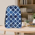 thumbnail image 5 of 16 Inch Transparent Backpack With Lightweight And Durable Design Without Pockets Transparent For Work Business Travel Sports Indigo Moroccan Trellis Hand-Drawn Sketch_1, 5 of 7