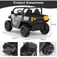 thumbnail image 4 of Bingirl 24V Ride on Dump Truck,24V Ride on Car with Remote Control,Electric Dump Bed and Extra Shovel,Ride on Tractors Car with Music Player Key Start, 4 of 8