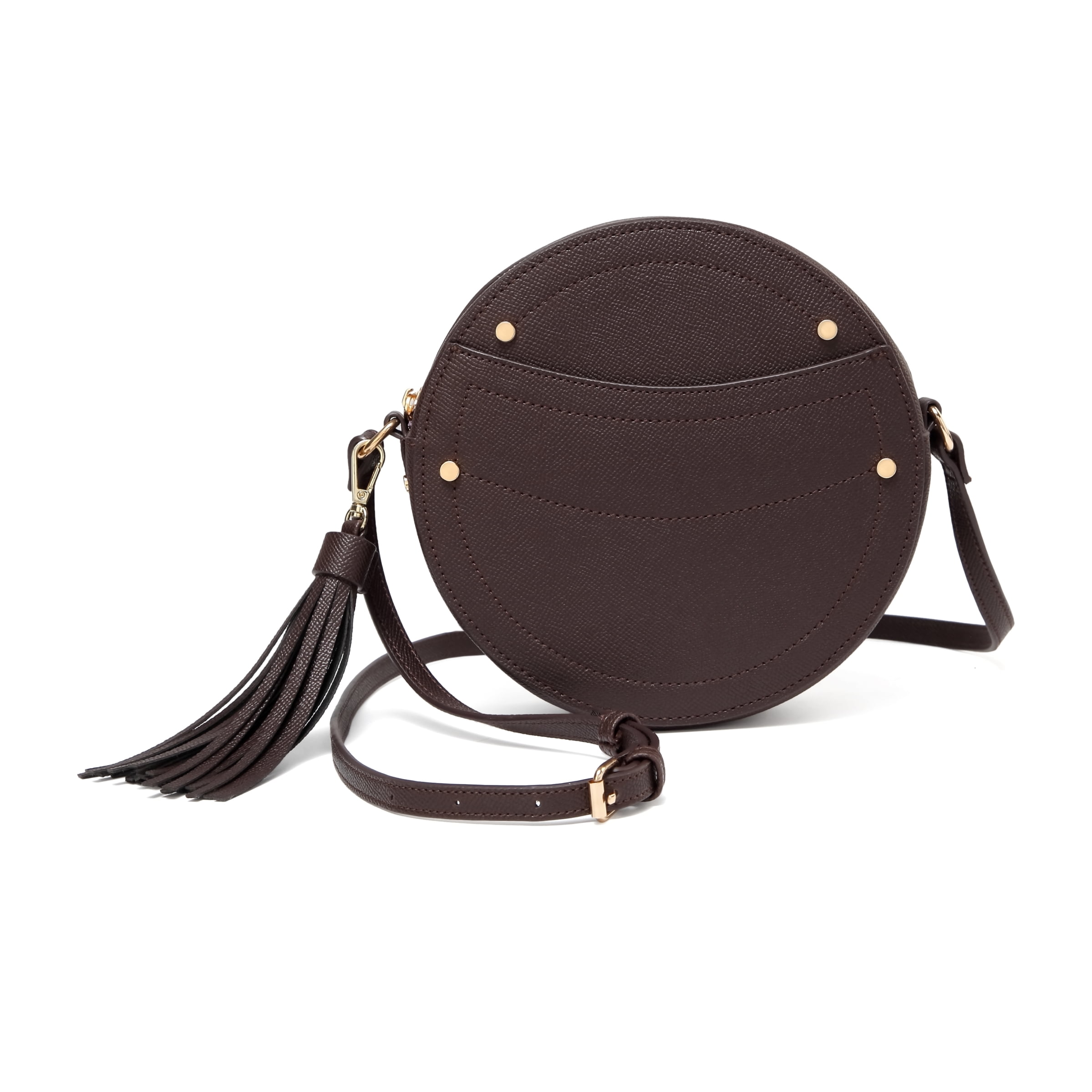 Ladies Faux Leather Studded Satchel Bag Clasp Saddle Handbag Shoulder Bag KT2184 