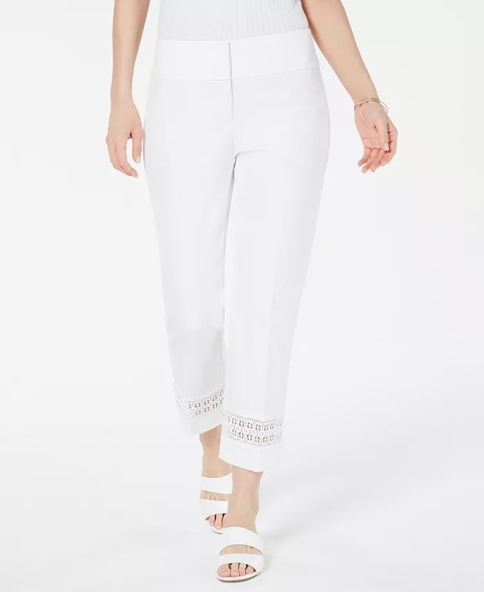 White Lace Pants