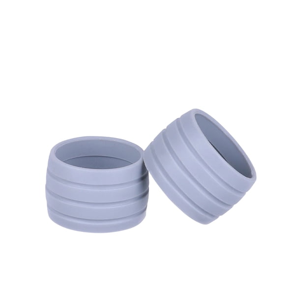 Silicone Road Bike Handlebar Tape Fixing Rings Non-Slip Bicycle Handle Grip Wrap Finishing Sleeve Protective Cycling Cable Organizer Accessories Gray