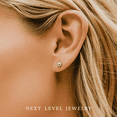 thumbnail image 4 of 14K Gold Polished Ball Gold Stud Earrings 3MM-8MM, Available in Yellow, White, & Rose, 14K Gold Earrings, Next Level Jewelry, 4 of 5