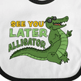 thumbnail image 4 of Inktastic See You Later Alligator with Black Sunglasses Boys or Girls Baby Bib, 4 of 4